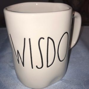 Rae Dunn large letters WISDOM mug. Like new.